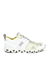 On Cloud X Rubber-trimmed Mesh Running Sneakers In Vapor & Acacia