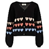 Sugarhill Brighton Adrian Cardigan - Black, All Of My Hearts In My
