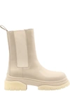 Ash As-storm Womens Leather Chelsea Mid-calf Boots In Beige