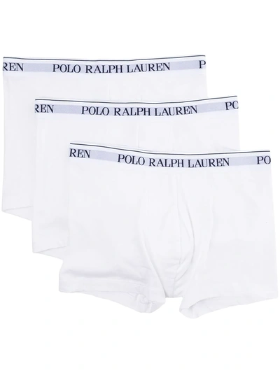 Polo Ralph Lauren Logo-waistband Boxers In White