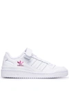 Adidas Originals Forum Panelled Low-top Leather Sneakers In White