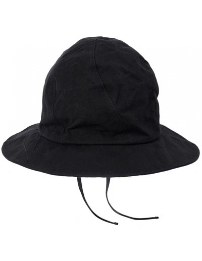 Y's Black Hat With A Paraffin Finish