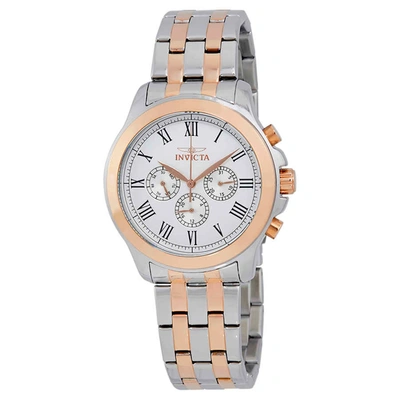 Invicta Specialty Multi-function Silver Dial Mens Watch 21660 In Two Tone  / Gold Tone / Rose / Rose Gold Tone / Silver