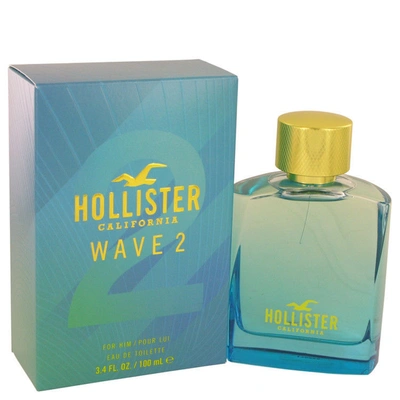 Hollister Wave 2 For Him /  Edt Spray 3.4 oz (100 Ml) (m) In Blue,green,white