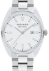 MOVADO HERITAGE QUARTZ DIAMOND SILVERY WHITE DIAL LADIES WATCH 3650069