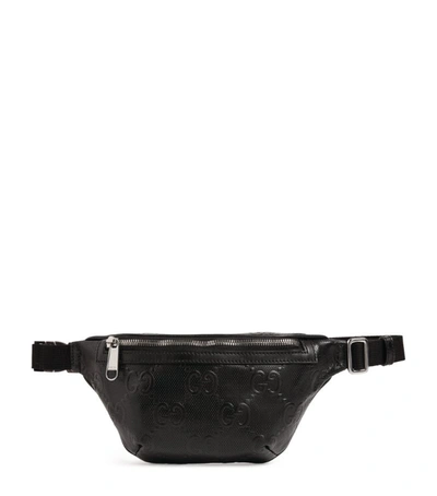 Gucci Leather Gg Supreme Belt Bag In Black