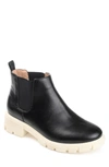 Journee Collection Rorke Lug Sole Chelsea Boot In Black