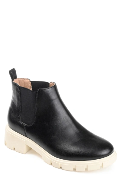 Journee Collection Rorke Lug Sole Chelsea Boot In Black
