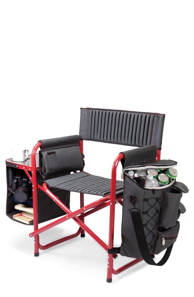 Oniva Picnic Time Fusion Backpack Chair With Cooler In Red