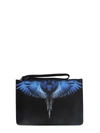 MARCELO BURLON COUNTY OF MILAN POUCH WITH WINGS PRINT