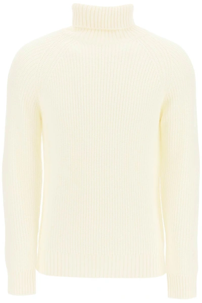 Gm 77 Gm77 Turtleneck Wool Sweater In White