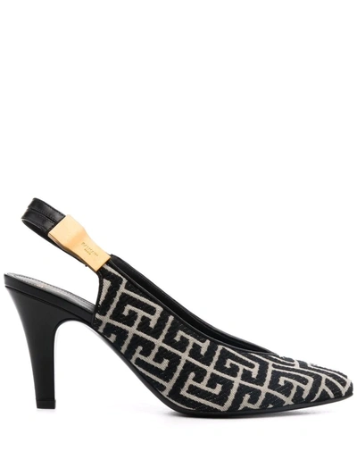 パンプス BALMAIN 'Tara' slingback Balmain Tara slingback leather pumps - ShopStyle