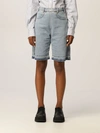 Philosophy Di Lorenzo Serafini Wide-leg Denim Shorts In Blue