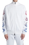 MONCLER OMBRÉ LOGO COTTON TRACK JACKET,G20918G00047899FL