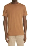 Sunspel Solid Crewneck T-shirt In Mushroom