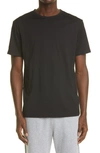 Sunspel Solid Crewneck T-shirt In Black