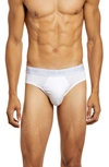 Calvin Klein 3-pack Moisture Wicking Stretch Cotton Briefs In 7v0 3 White