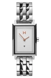 Mvmt Signature Rectangular Bracelet Watch, 24mm X 32mm In Silver