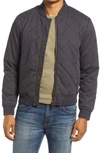 Rails Pennisula Quilted Cotton Jacket In Washed Black