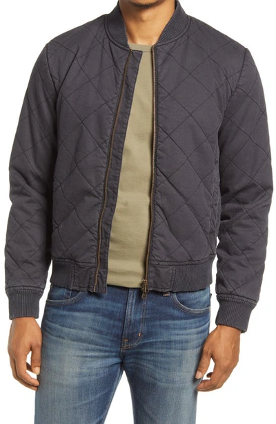 Rails Pennisula Quilted Cotton Jacket In Washed Black