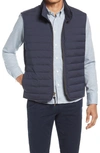 Billy Reid Baffle Water Resistant Insulated Vest In Blue