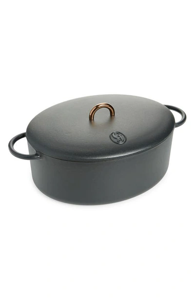 Great Jones The Dutchess 6.75-quart Enamel Cast Iron Dutch Oven With Lid In Pepper