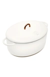 Great Jones The Dutchess 6.75-quart Enamel Cast Iron Dutch Oven With Lid In Salt
