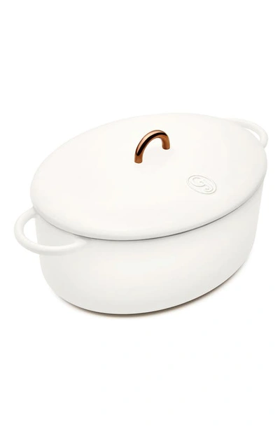 Great Jones The Dutchess 6.75-quart Enamel Cast Iron Dutch Oven With Lid In Salt