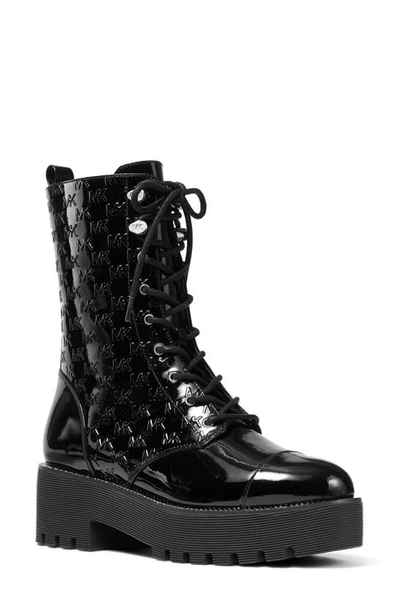 Michael Michael Kors Bryce Platform Combat Boot In Black