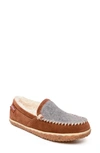 Minnetonka Tempe Moccasin Slipper In Whiskey