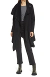 Allsaints Monument Eve Coat In Black
