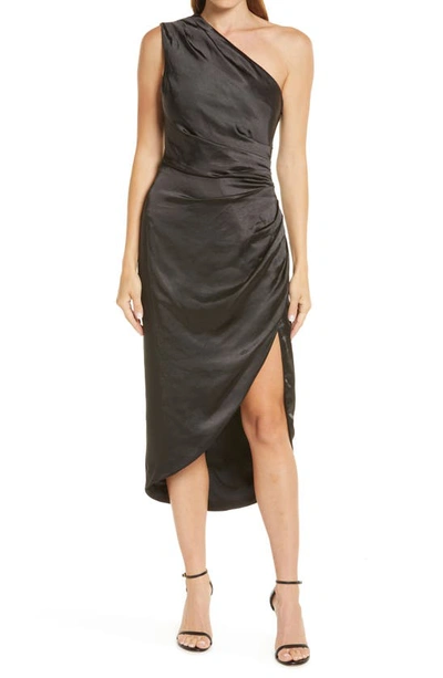 Elliatt Cassini One-shoulder Dress In Black