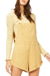 Billabong Wild Pursuit Overalls In Gold Dust