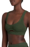 Bound By Bond-eye The Sasha Cutout Bikini Top In Khaki