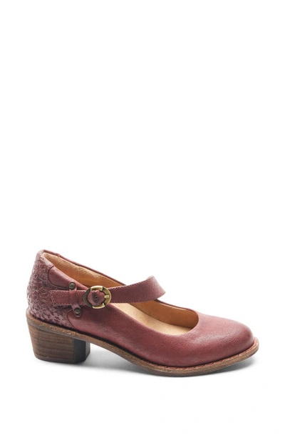 Halsa Footwear Mia Mary Jane In Dk.cherry