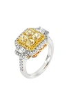 BONY LEVY MIX WHITE & YELLOW DIAMOND RING,KR601860WY