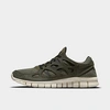 Nike Free Run 2 Low Top Sneakers In Sequoia/black/med Olive/sail