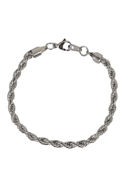 Darkai Rope Chain Bracelet In Bbxxl Silver