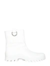 Msgm Rain Boots In Bianco