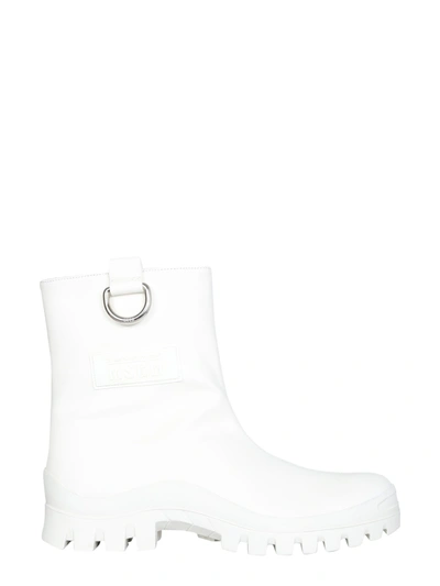 Msgm Mid-calf White Rain Boots