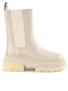 Ash As-storm Womens Leather Chelsea Mid-calf Boots In Beige
