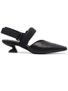 Ferragamo Sagar Slingback In Black Nappa Leather In Nero