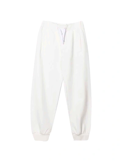 Fendi Kids' White Trousers . In Bianco