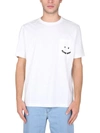 PS BY PAUL SMITH "HAPPY" T-SHIRT WITH POCKET