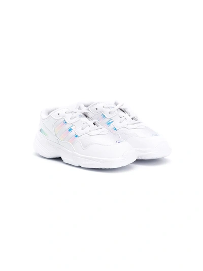 Adidas Originals Kids' 荧光效果运动鞋 In White
