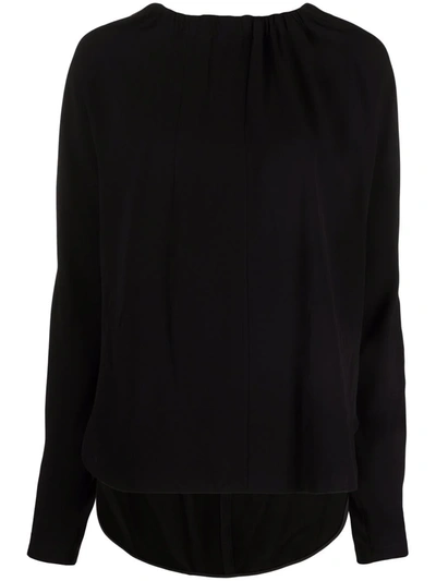 Marni Bow Fastening Knitted Top In Black