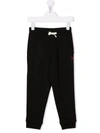Polo Ralph Lauren Embroidered-logo Track Trousers In Black