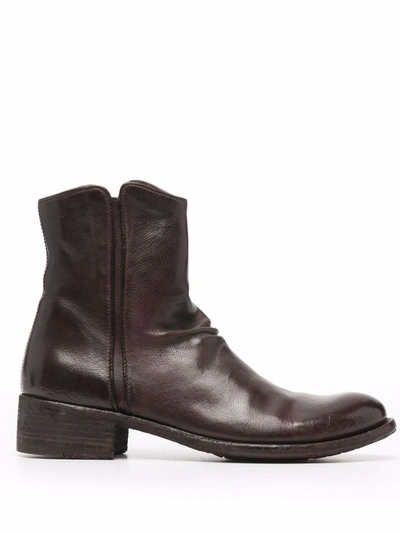 Officine Creative Lison 034 Leather Boots In Brown