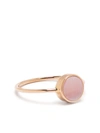 Ginette Ny 18kt Rose Gold Mini Ever Mother-of-pearl Disc Ring In Gold