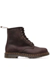 Dr. Martens' Polacco 1460 In Pelle Ingrassata In Brown